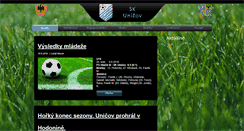 Desktop Screenshot of fotbalunicov.cz